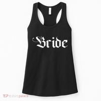 Bachelorette Party Wedding Honeymoon New Goth Bride Women's Tank Top thumb 0
