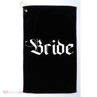 Bachelorette Party Wedding Honeymoon New Goth Bride Golf Towel thumb 0