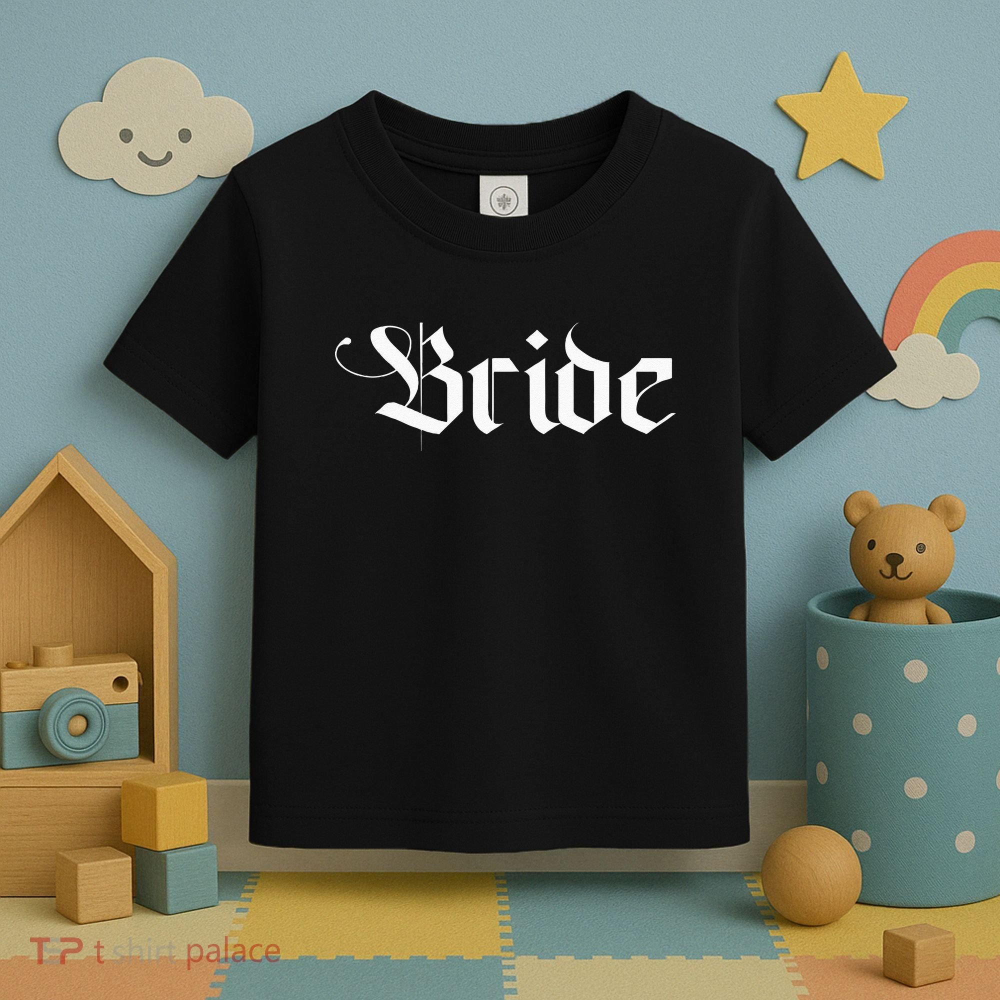 Bachelorette Party Wedding Honeymoon New Goth Bride Toddler T-Shirt
