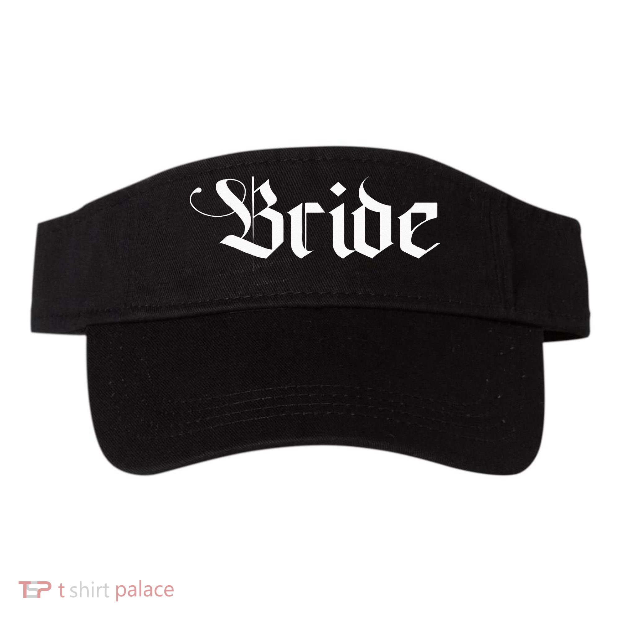 Bachelorette Party Wedding Honeymoon New Goth Bride Visor
