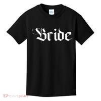Bachelorette Party Wedding Honeymoon New Goth Bride Kids T-Shirt thumb 0