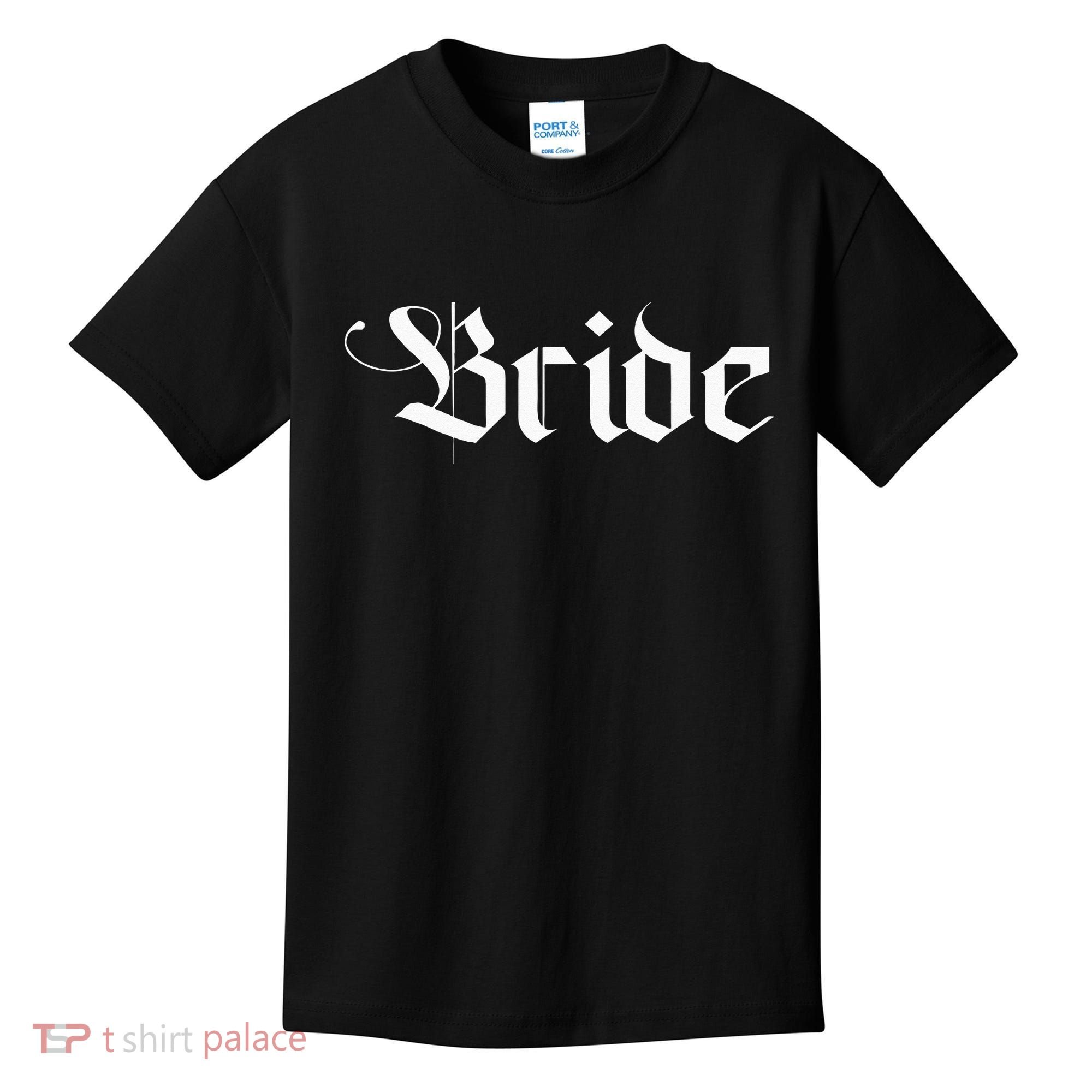 Bachelorette Party Wedding Honeymoon New Goth Bride Kids T-Shirt