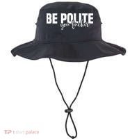 Be Polite You Fucker Funny Offensive Bucket Hat thumb 0
