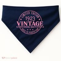 Birthday Queen 1923 Birthday Mom 100th Birthday USA-Made Doggie Bandana thumb 0