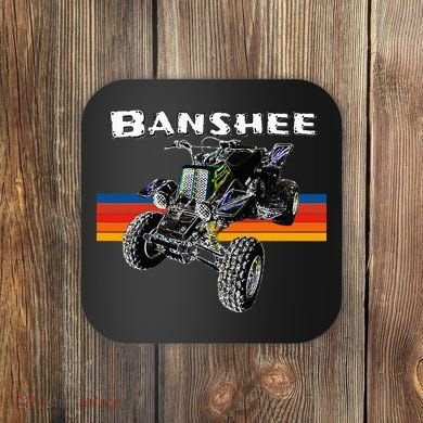 Banshee Quad Atv Atc Vintage Retro All Terrain Vehicle Coaster