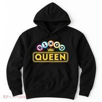 Bingo Queen Bingo Lover Gambler Gambling Hoodie thumb 0