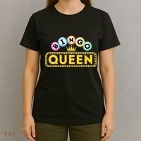 Bingo Queen Bingo Lover Gambler Gambling T-Shirt thumb 4
