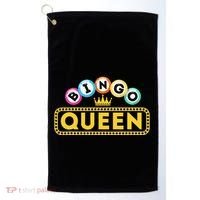 Bingo Queen Bingo Lover Gambler Gambling Golf Towel thumb 0