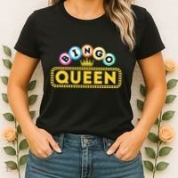 Bingo Queen Bingo Lover Gambler Gambling Women's T-Shirt thumb 2