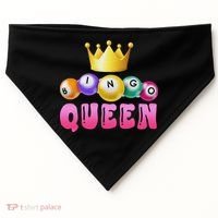 Bingo Queen Bingo Player Bingo Lover Bingo USA-Made Doggie Bandana thumb 0