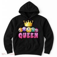 Bingo Queen Bingo Player Bingo Lover Bingo Hoodie thumb 0