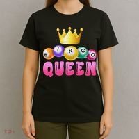 Bingo Queen Bingo Player Bingo Lover Bingo T-Shirt thumb 4