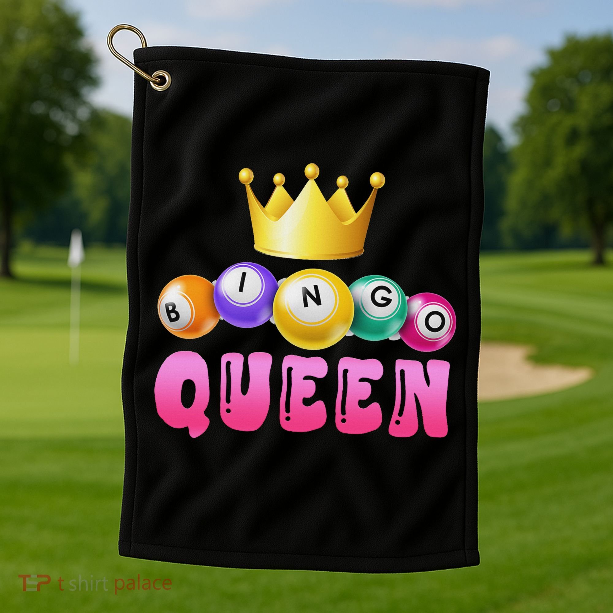 Bingo Queen Bingo Player Bingo Lover Bingo Golf Towel