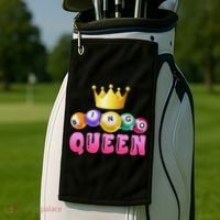 Bingo Queen Bingo Player Bingo Lover Bingo Golf Towel thumb 2