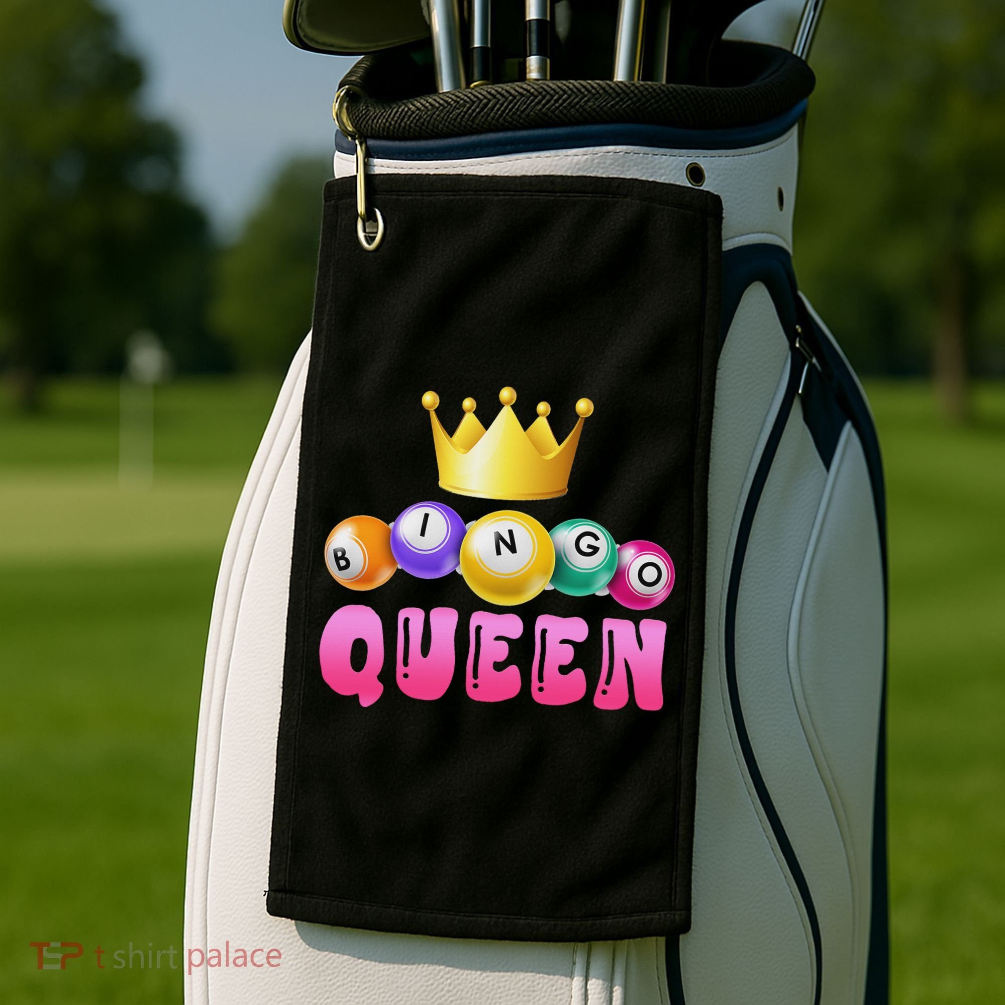 Bingo Queen Bingo Player Bingo Lover Bingo Golf Towel