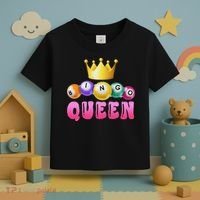 Bingo Queen Bingo Player Bingo Lover Bingo Toddler T-Shirt thumb 3