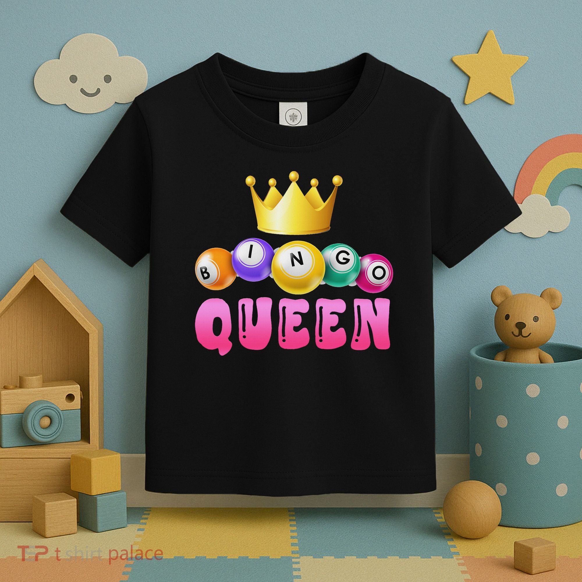 Bingo Queen Bingo Player Bingo Lover Bingo Toddler T-Shirt