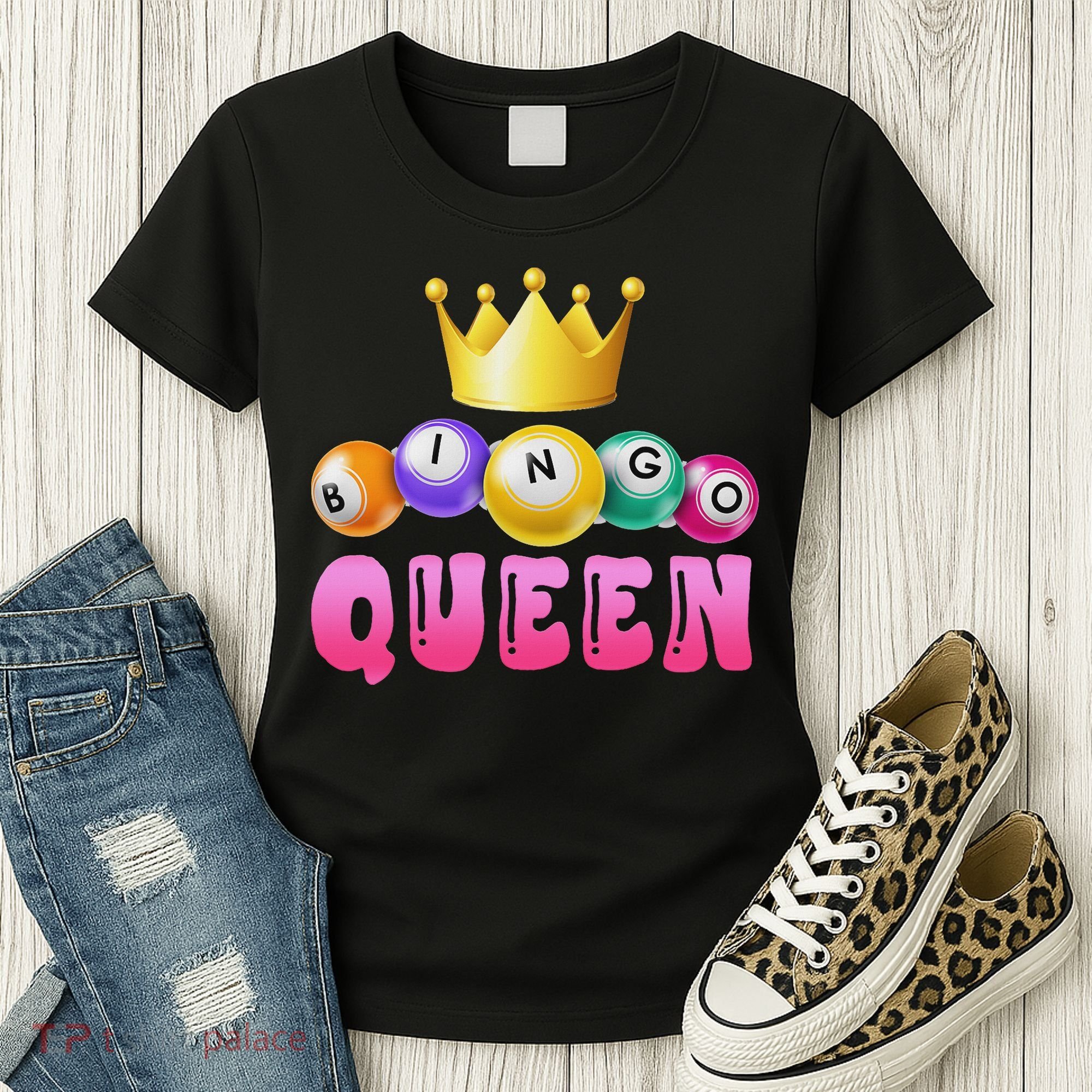 Bingo Queen Bingo Player Bingo Lover Bingo Women's T-Shirt