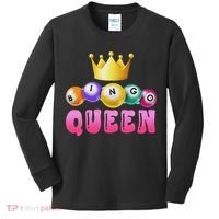 Bingo Queen Bingo Player Bingo Lover Bingo Kids Long Sleeve Shirt thumb 0