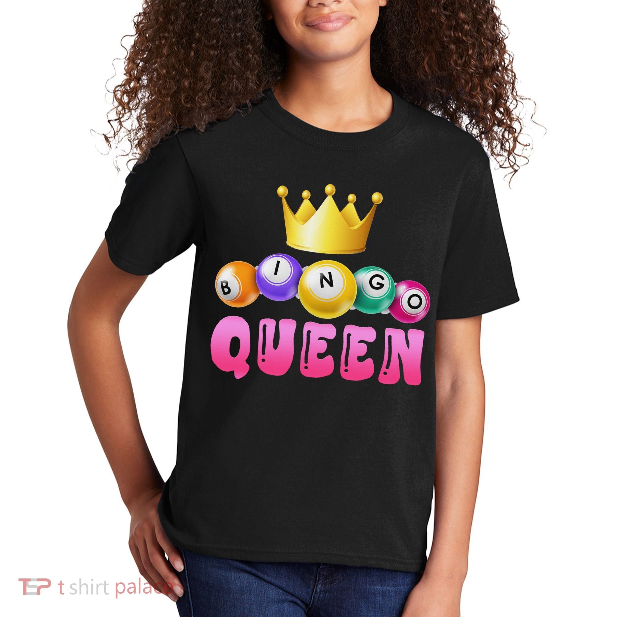 Bingo Queen Bingo Player Bingo Lover Bingo Kids T-Shirt
