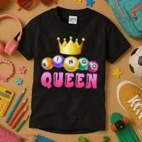 Bingo Queen Bingo Player Bingo Lover Bingo Kids T-Shirt thumb 3