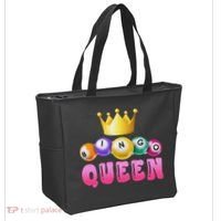 Bingo Queen Bingo Player Bingo Lover Bingo Tote Bag thumb 2