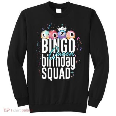Bingo Queen Birthday Squad Sweatshirt
