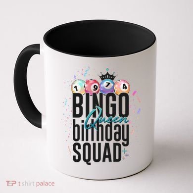 Bingo Queen Birthday Squad Coffee Mug