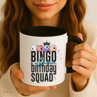 Bingo Queen Birthday Squad Coffee Mug thumb 3