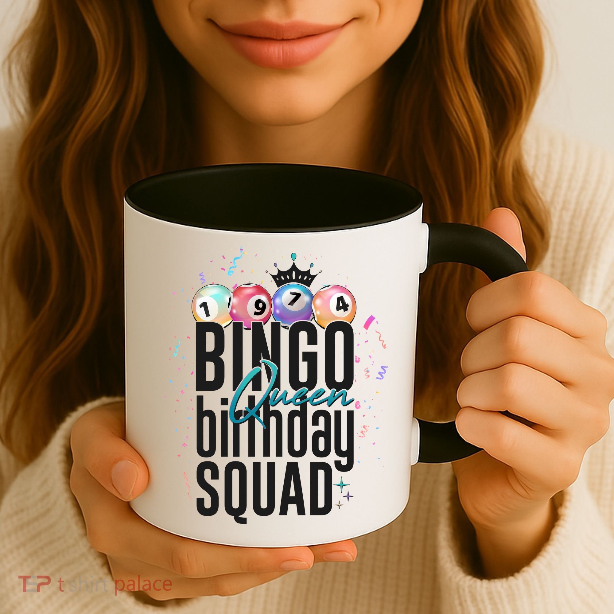 Bingo Queen Birthday Squad Coffee Mug