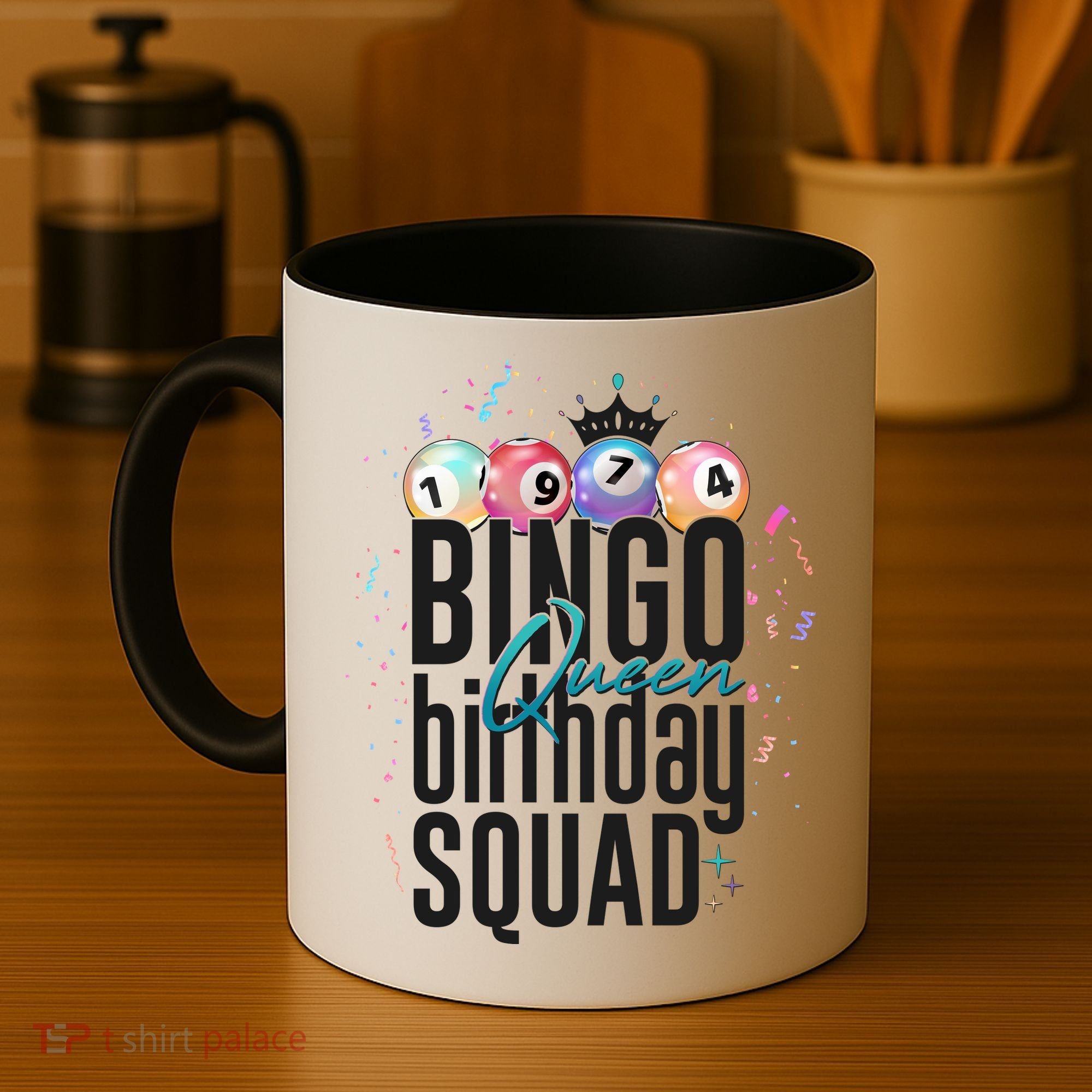Bingo Queen Birthday Squad Coffee Mug