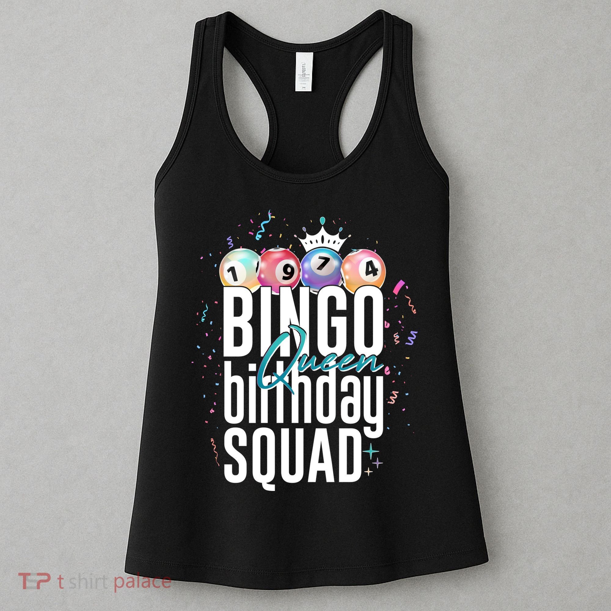 Bingo Queen Birthday Squad Women's Tank Top