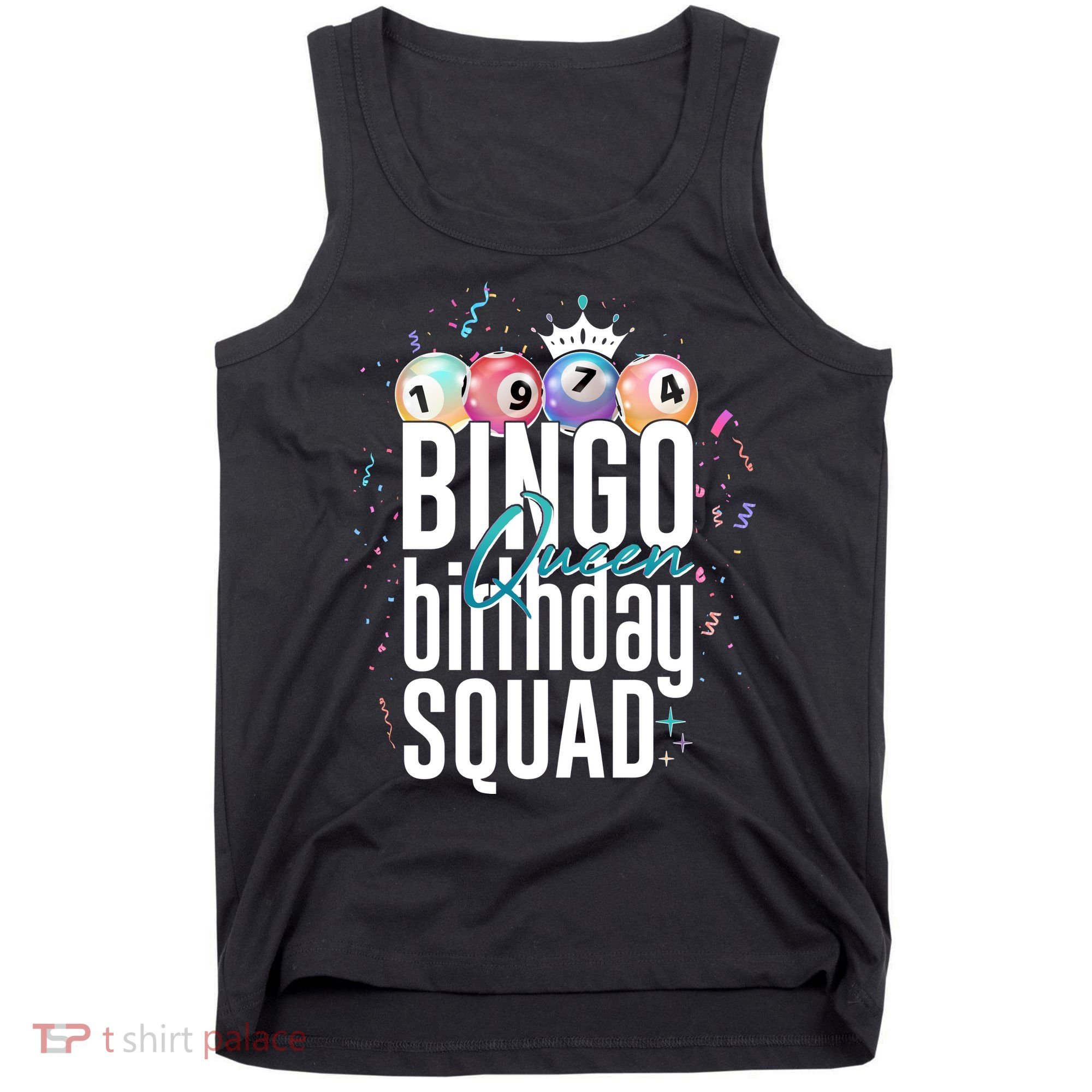 Bingo Queen Birthday Squad Tank Top