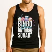 Bingo Queen Birthday Squad Tank Top thumb 3