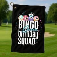 Bingo Queen Birthday Squad Golf Towel thumb 1