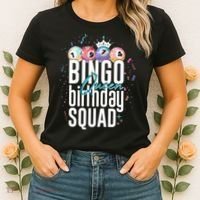 Bingo Queen Birthday Squad Women's T-Shirt thumb 2