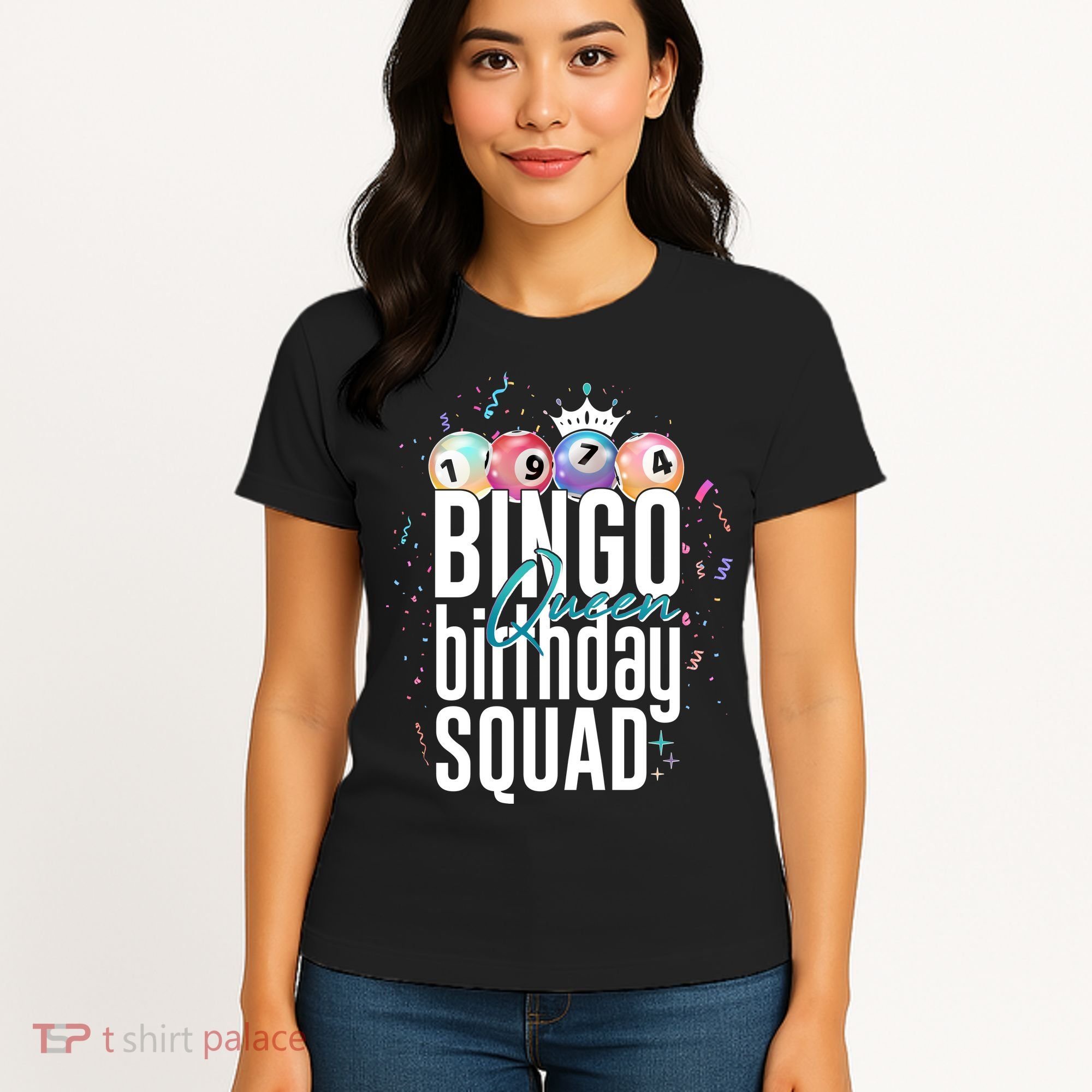 Bingo Queen Birthday Squad Women's T-Shirt