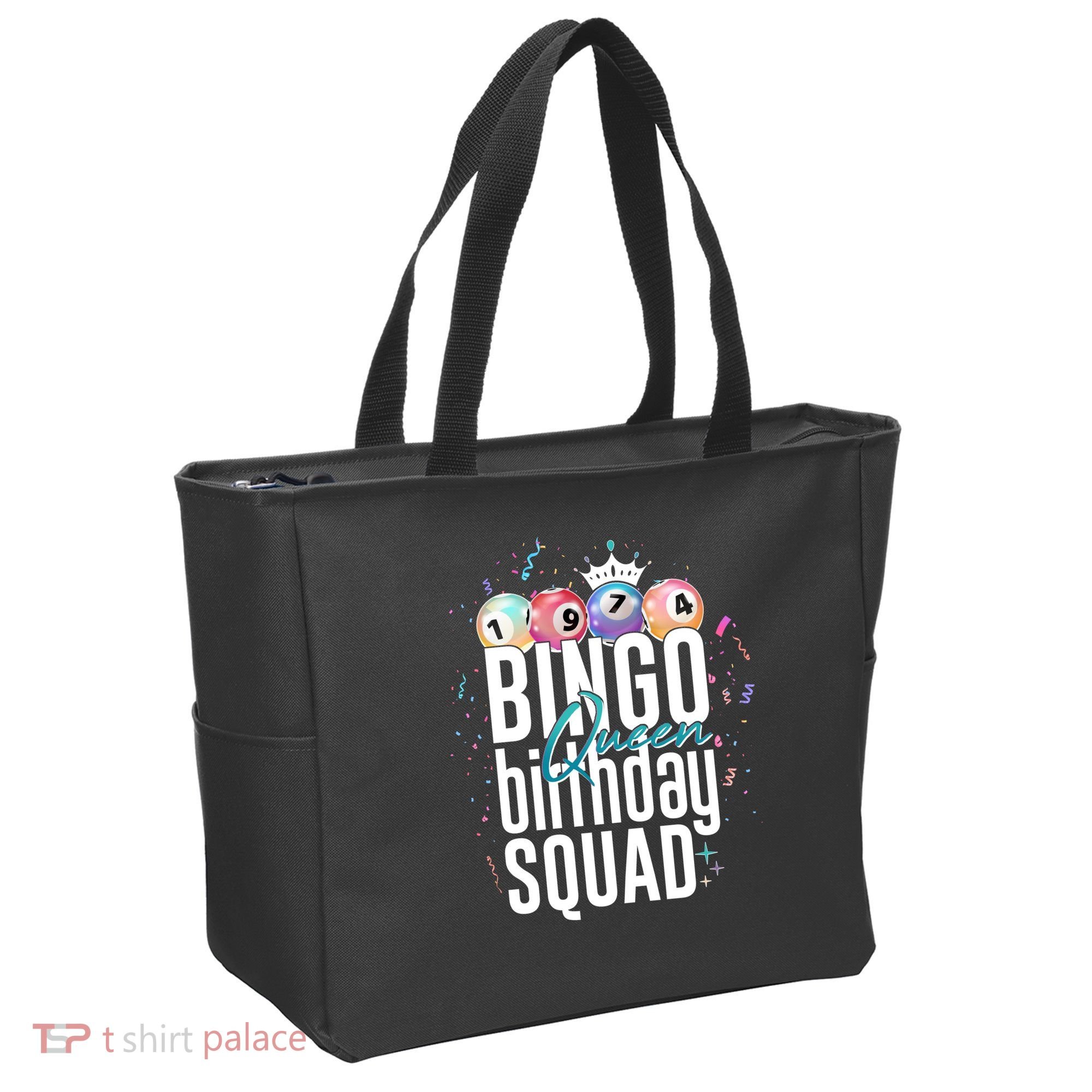 Bingo Queen Birthday Squad Tote Bag