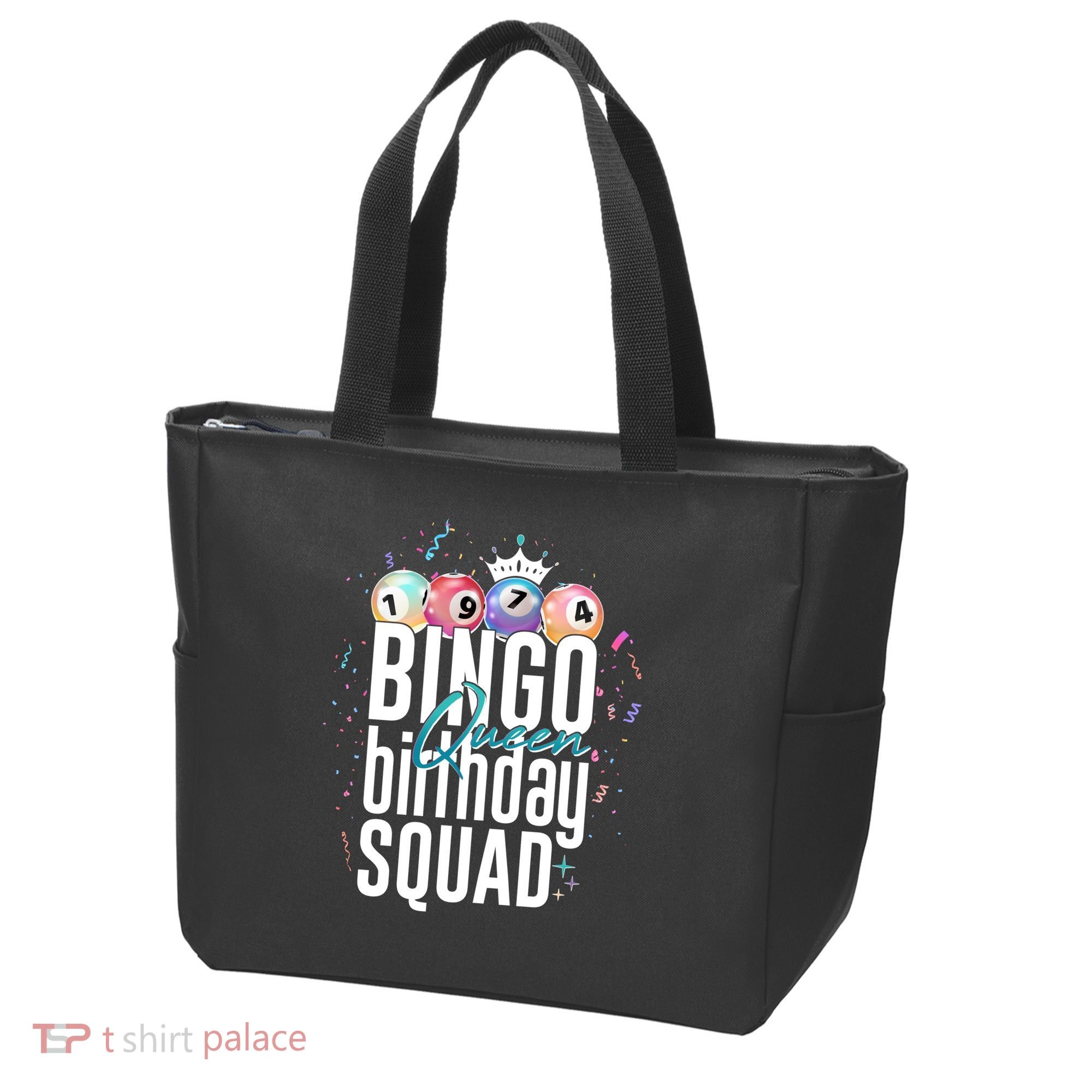 Bingo Queen Birthday Squad Tote Bag