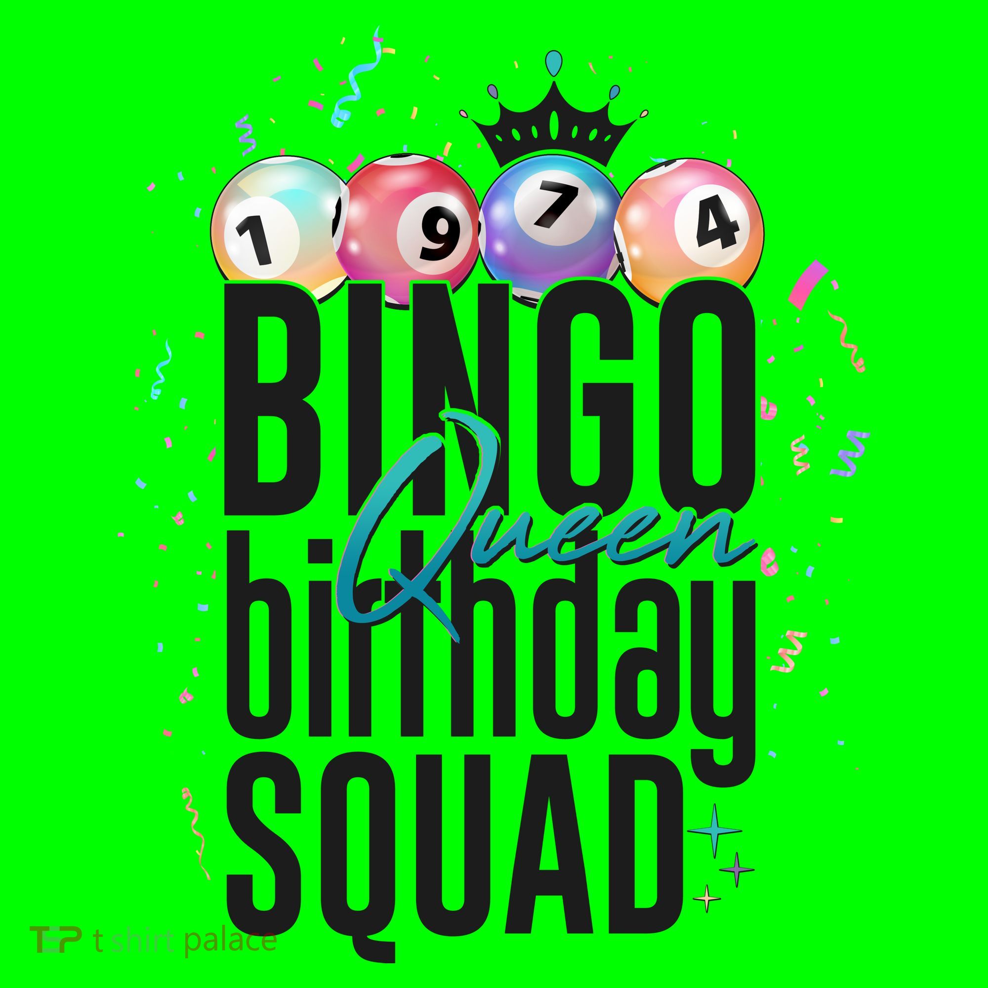 Bingo Queen Birthday Squad Mousepad