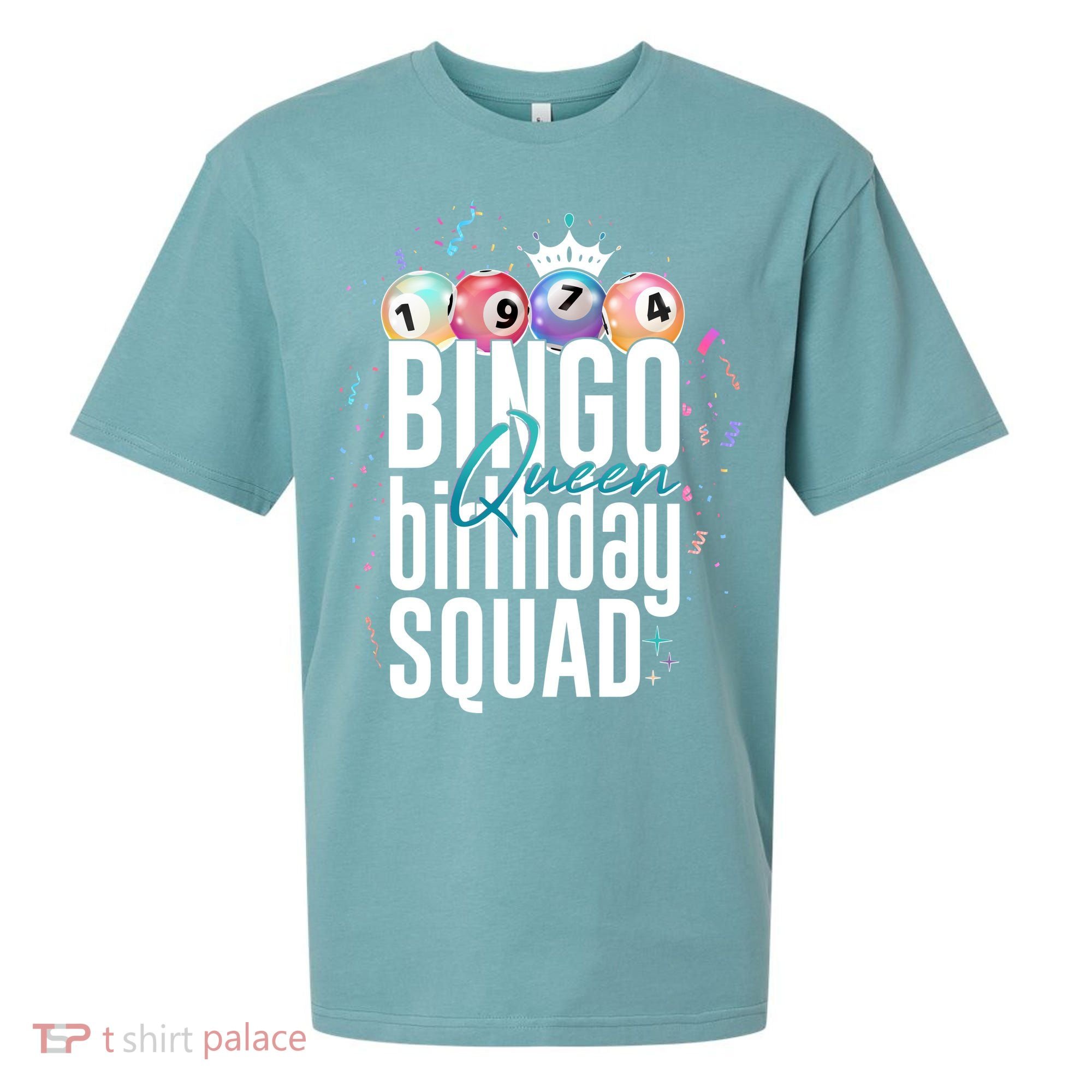 Bingo Queen Birthday Squad Sueded Cloud Jersey T-Shirt
