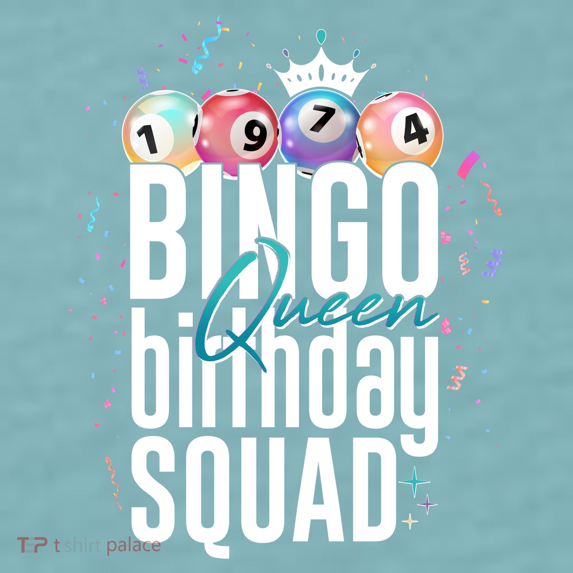 Bingo Queen Birthday Squad Sueded Cloud Jersey T-Shirt