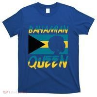 Bahamian Queen Bahamas Flag Pride Home Country Heritage T-Shirt thumb 0