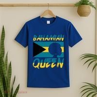 Bahamian Queen Bahamas Flag Pride Home Country Heritage T-Shirt thumb 2