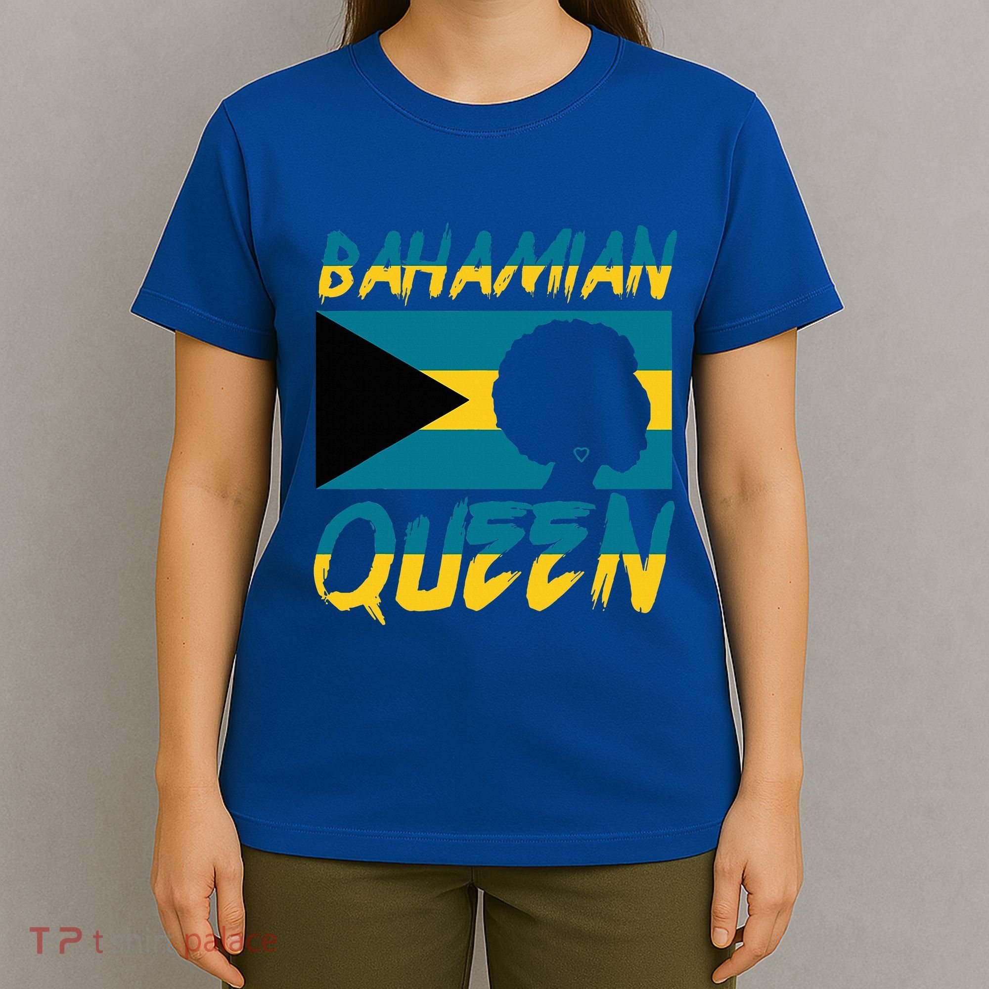 Bahamian Queen Bahamas Flag Pride Home Country Heritage T-Shirt