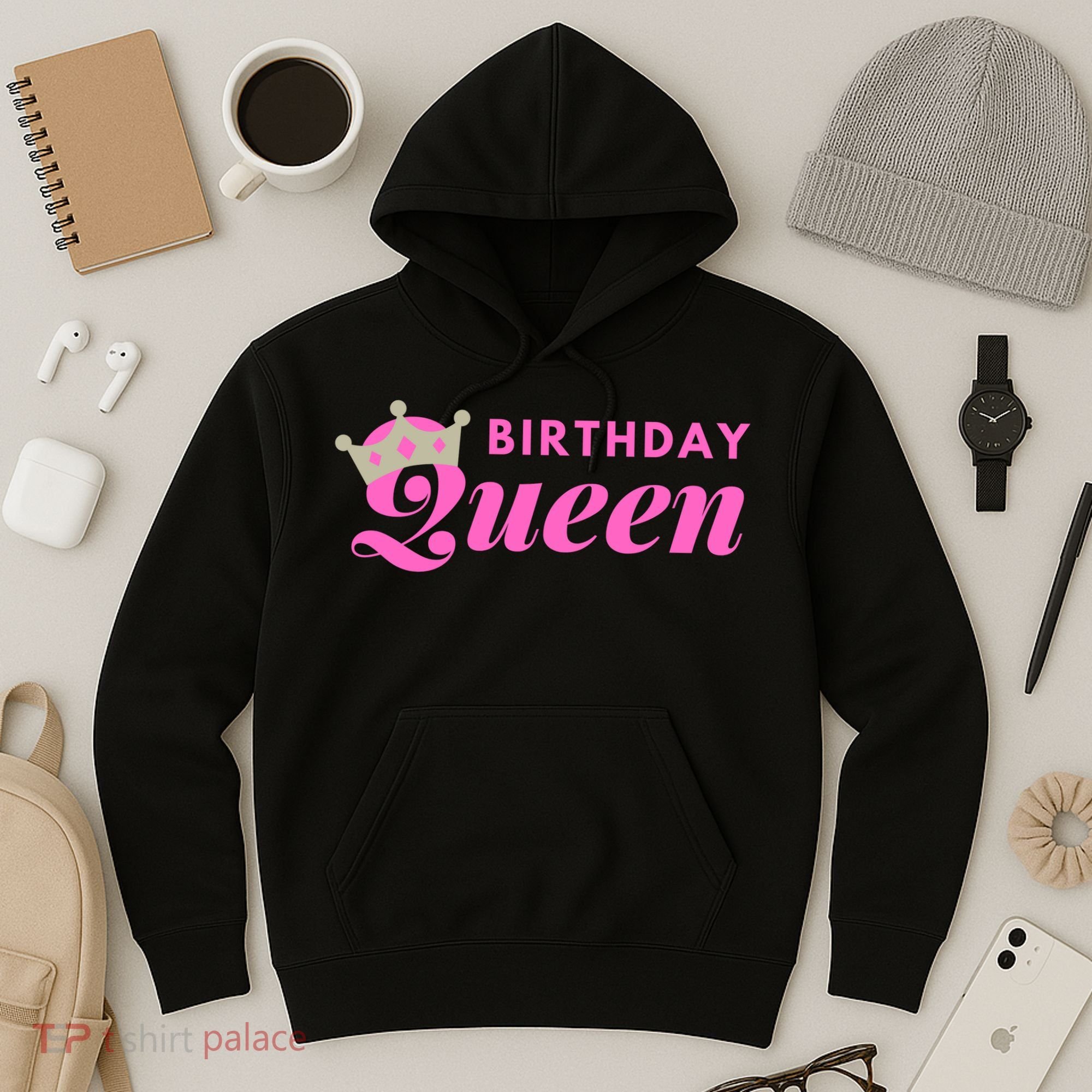 Birthday Queen Crown Hoodie