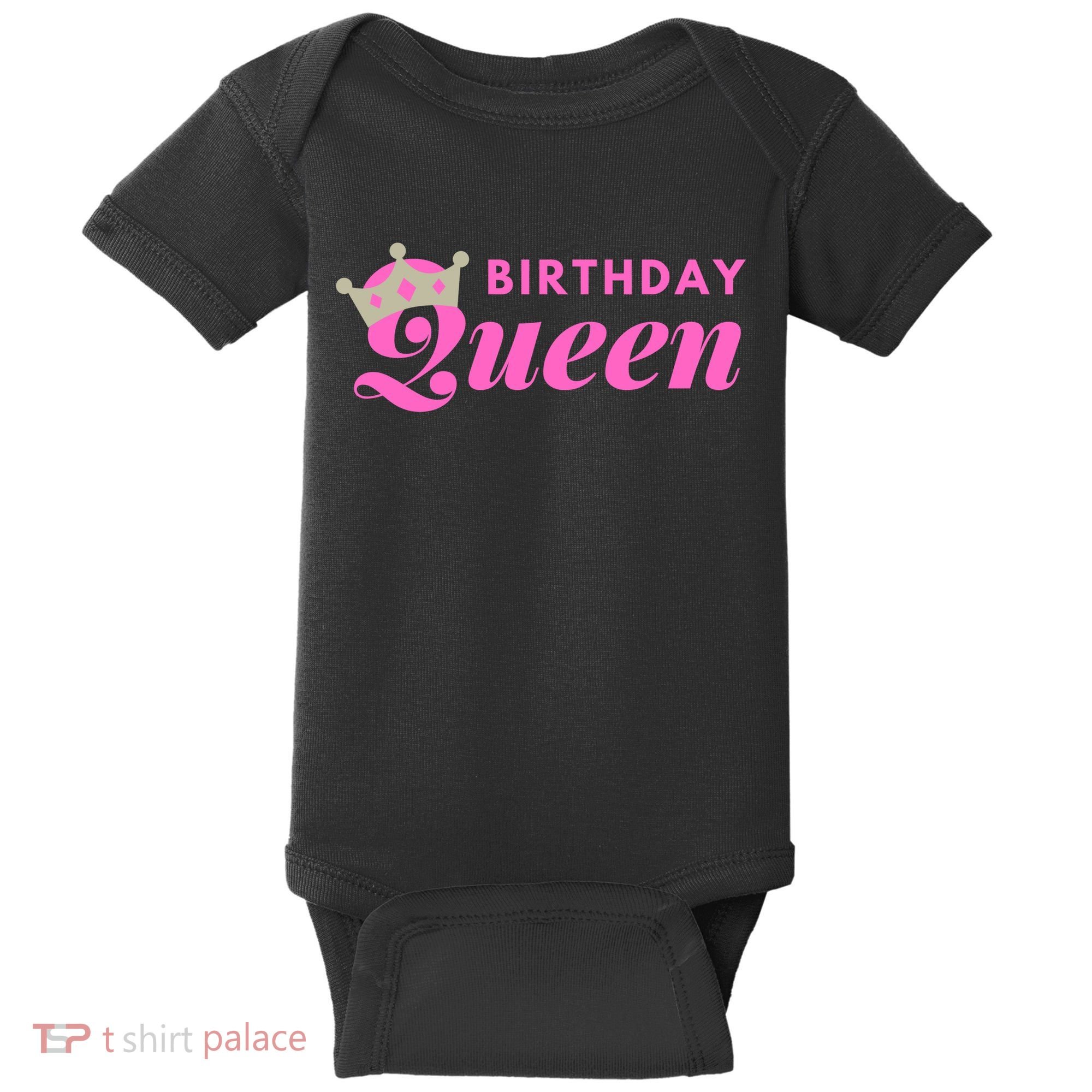 Birthday Queen Crown Baby Bodysuit