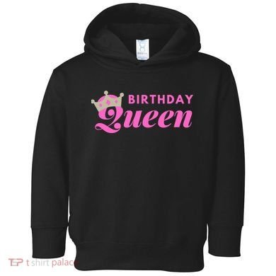 Birthday Queen Crown Toddler Hoodie