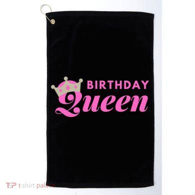 Birthday Queen Crown Golf Towel
