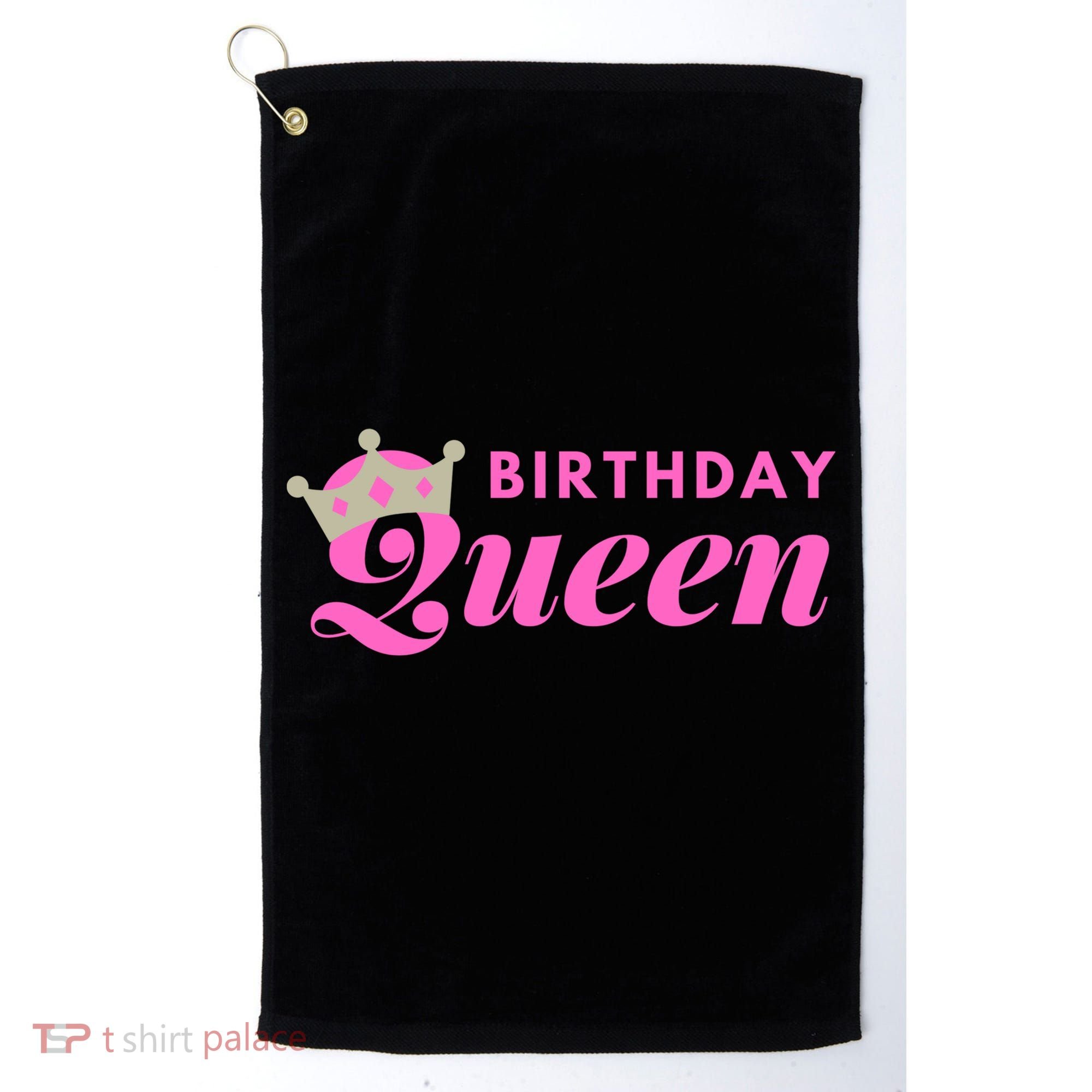 Birthday Queen Crown Golf Towel
